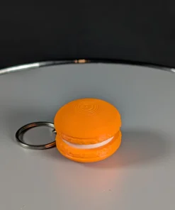 Alternative view of Macaron clicky keychain