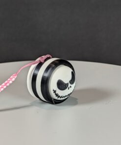 Alternative view of Jack Skellington clicker keychain