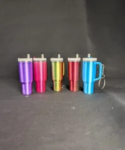 Stanley Style tumbler chapstick holder keychain